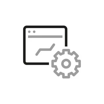 Information technology line icons. UI icon in a flat design. Thin outline ico Stock Illustration
