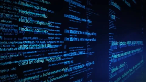 Information technology network programming code Stock Footage 166682337