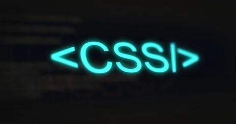 Information technology programming language text - CSS Stock Footage 80741841