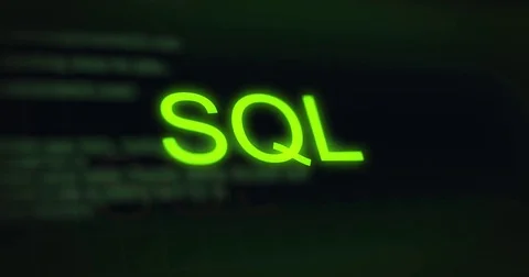 Information technology programming language text - SQL Stock Footage 80741910