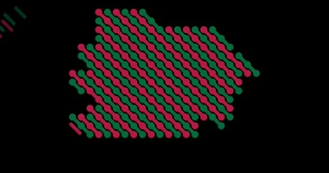 Information Technology Visualization of the Andorra Map Stock Footage 327509160