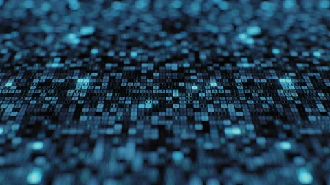 Information technology visualization hacker attack on big data cloud storage Stock Footage 93602491