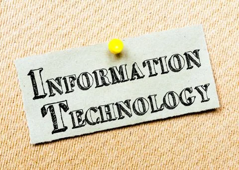 Information Techology Message Stock Photos
