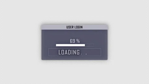 INFORMATION THEFT Glitch Text Animation and User Login Interface, Video stock 336254325