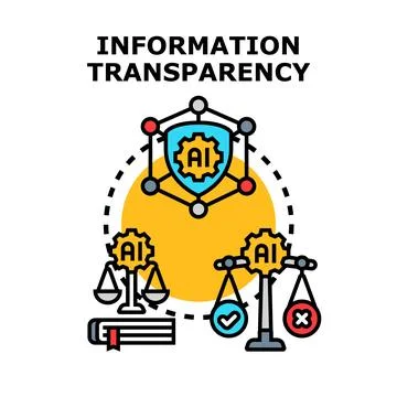 Information transparency conceptualizing ai ethics and regulation Stock Illustration
