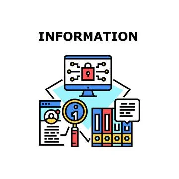 Information Vector Concept Color Illustration イラスト素材