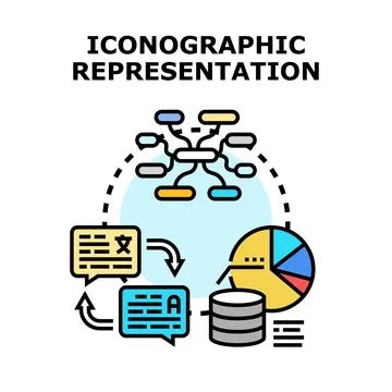Information visualization and data analysis concept Stock Illustration