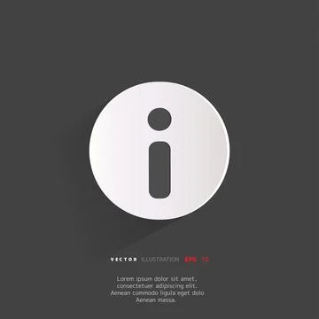 Information web icon Illustrazione stock
