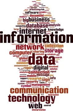 Information word cloud Stock Illustration