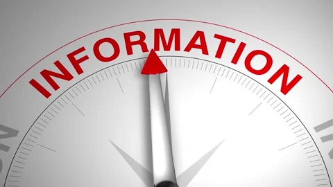 Information Word or Text Gauge Arrow Compass Animation Concept Stock Footage 301487271