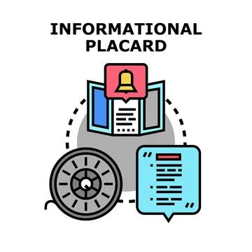 Informational placard concept vector illustration イラスト素材