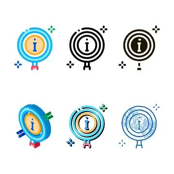 Informational study icon edition vector outline イラスト素材