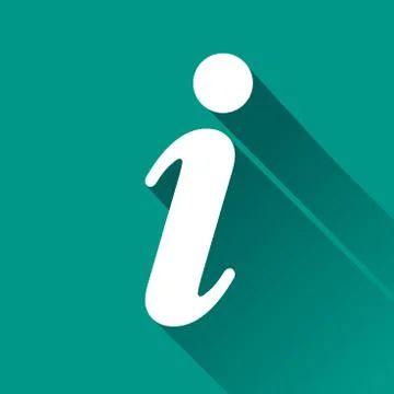 Informations flat design icon Stock Illustration