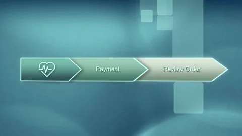 An Informative Payment Process Flow Featuring an Engaging Heart Icon for Stock Footage 289624264