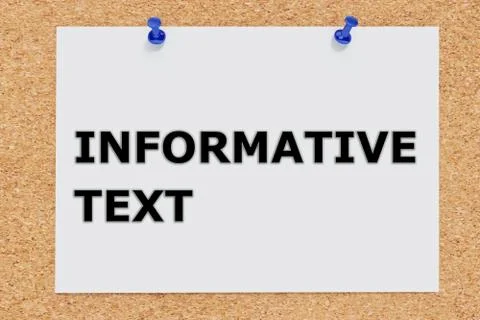 Informative Text concept Stock Illustration