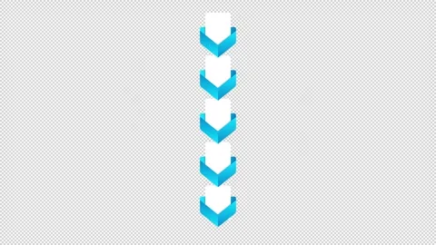 Informative user guidance ribbons empty infographic template animation set Stock Footage 340284152