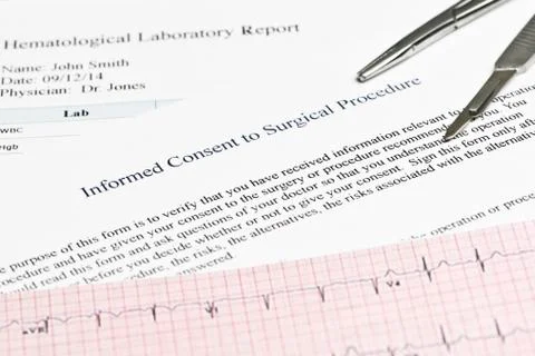 Informed consent Stock Photos