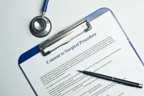 Informed surgery consent Stock Photos