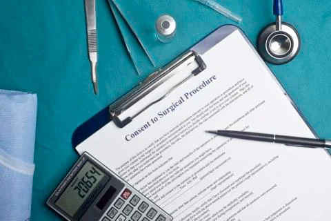 Informed surgery consent Foto stock