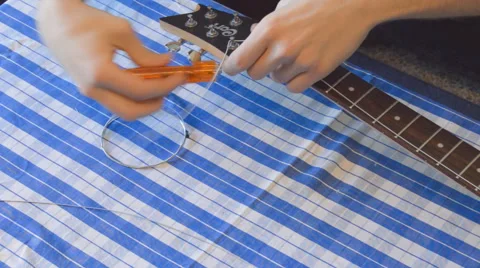 Informertial Of String Winder Stock Footage 66534299