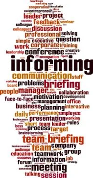 Informing word cloud イラスト素材