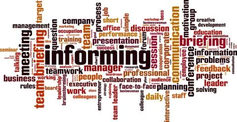 Informing word cloud イラスト素材