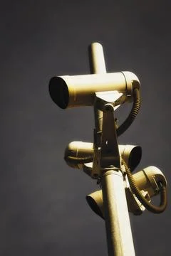 Infra-red CCD security cameras Foto stock