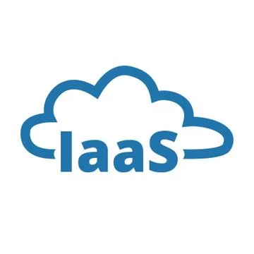 Infractructure as a service. IaaS technology icon, logo. Packaged software Stock Illustration