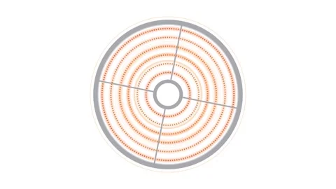 Infrared Backside Radiation Heater Ring for Optical Substrate Coating Techn.. Stock Footage 346674101