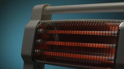 Infrared Elements of Heater in action. Fotos de archivo
