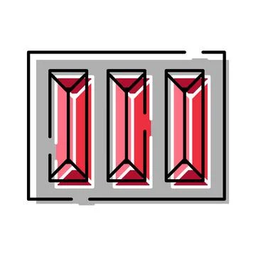 Infrared heater element technology heating appliance icon Stock Illustration