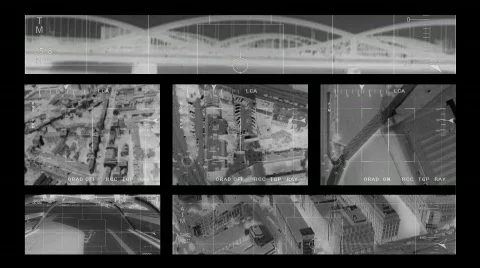 Infrared - Helicopter observation Stock Footage 309154