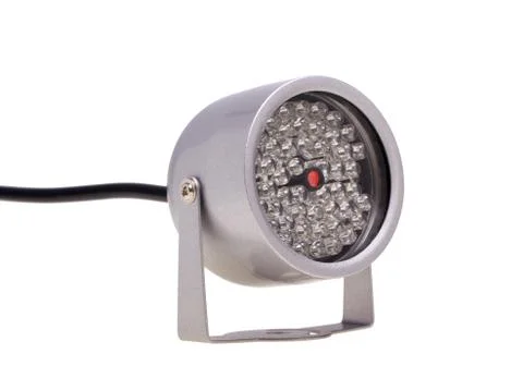 Infrared illuminators for security systems and video surveillance Stock Photos