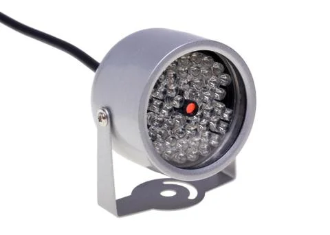 Infrared illuminators for security systems and video surveillance Stock Photos
