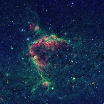 Infrared image a hierarchical bubble structure. Stock Photos