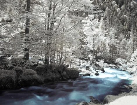 Infrared landscape Foto stock