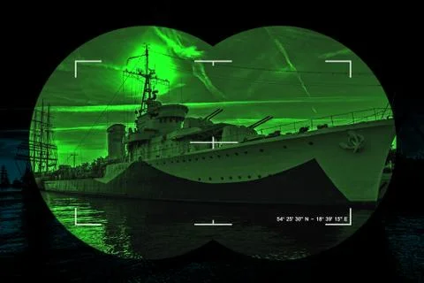 Infrared night view Stock Photos