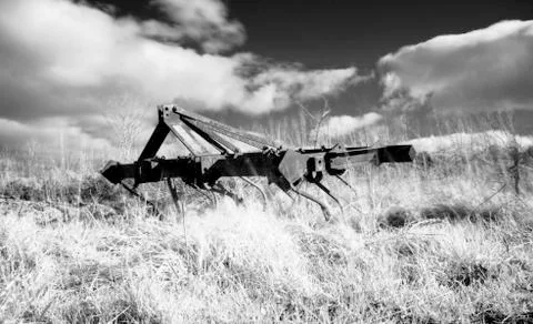 Infrared plough machine 스톡 사진