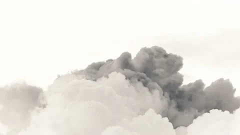 Infrared of puffy clouds powder explosion Stock Footage 165847904