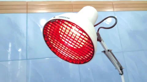 Infrared red lamp is turning on Stock Footage 291839657