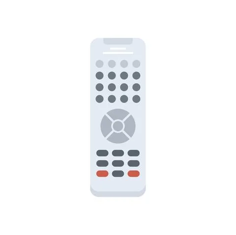 Infrared remote control icon flat isolated vector Stock Illustration