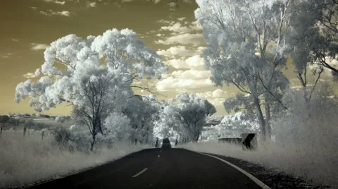 The Infrared Road Stock Footage 57675024