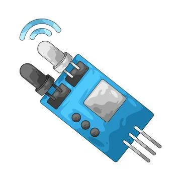 Infrared sensor illustration Illustrazione stock
