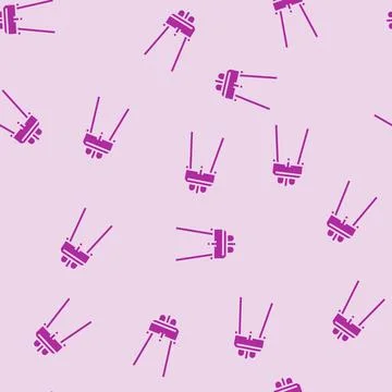 Infrared sensor module glyph seamless pattern Stock Illustration