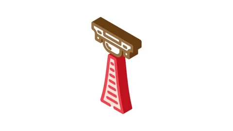 Infrared sensor module isometric icon animation Video stock 327274977