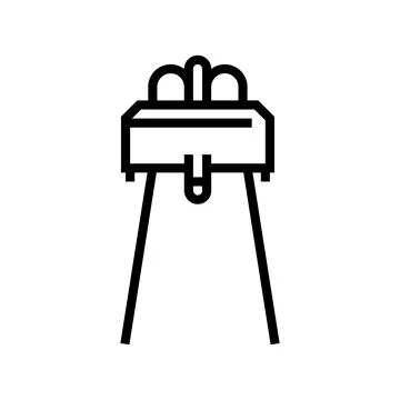 Infrared sensor module line icon vector illustration Stock Illustration