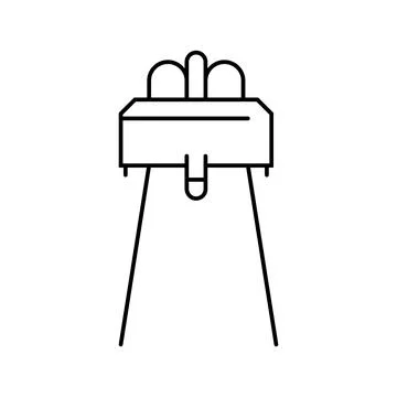 Infrared sensor module line icon vector illustration Stock Illustration