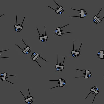 Infrared sensor module vector seamless pattern Stock Illustration