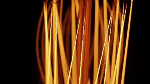 Infrared source. Heating of premises is efficient. The metal spiral is heated Stock Footage 157332914