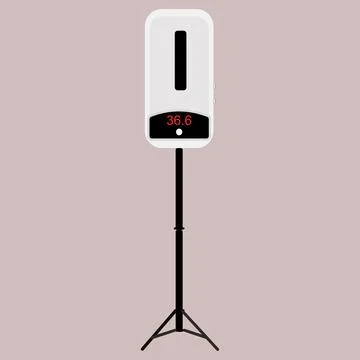 Infrared temperature scanner Stock Illustration